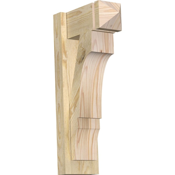 Ekena Millwork Balboa Arts & Crafts Rough Sawn Outlooker, Douglas Fir, 6"W x 12"D x 24"H OUT06X12X24BOA03RDF - main